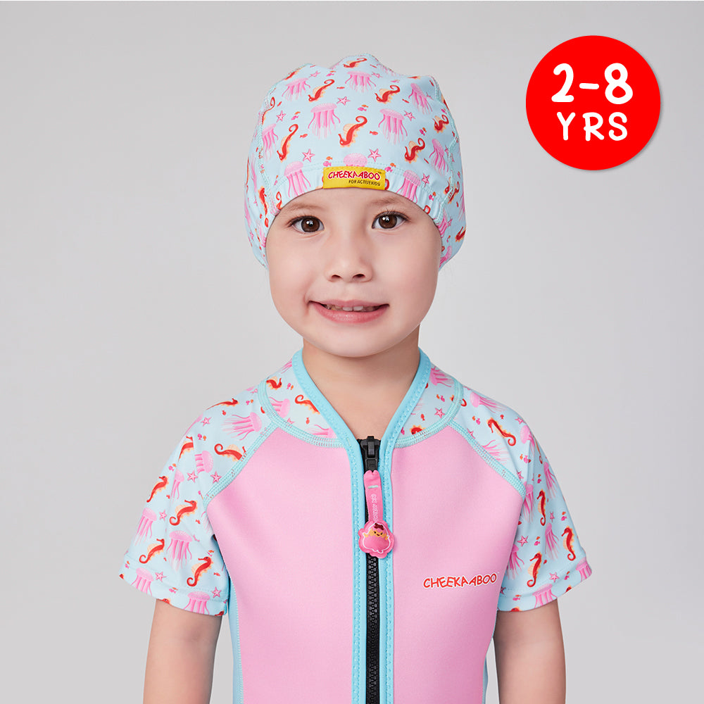 Protective Toddler Swim Cap for Swimming in Jellyfish Design