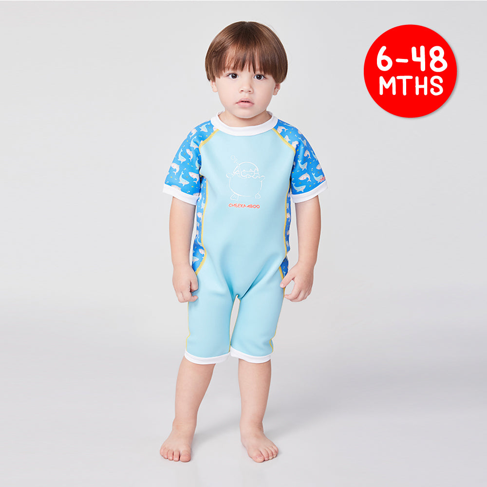 Warmiebabes Baby & Toddler Thermal Swimsuit UPF50+ Blue Shark_Good Quality Swimsuits