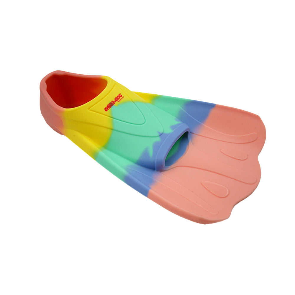 Childrens Flippers for Swimming - Pink Rainbow