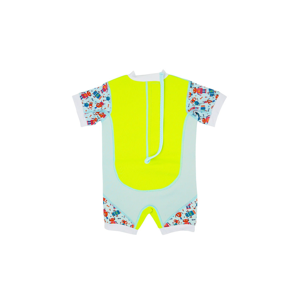 Chittybabes Baby Thermal Swimsuit UPF50+ Green Robot_Green One Piece