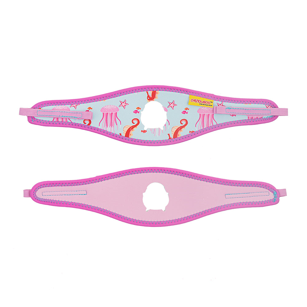 Toddler Booggles with Neoprene Head Strap - Pink Jellyfish