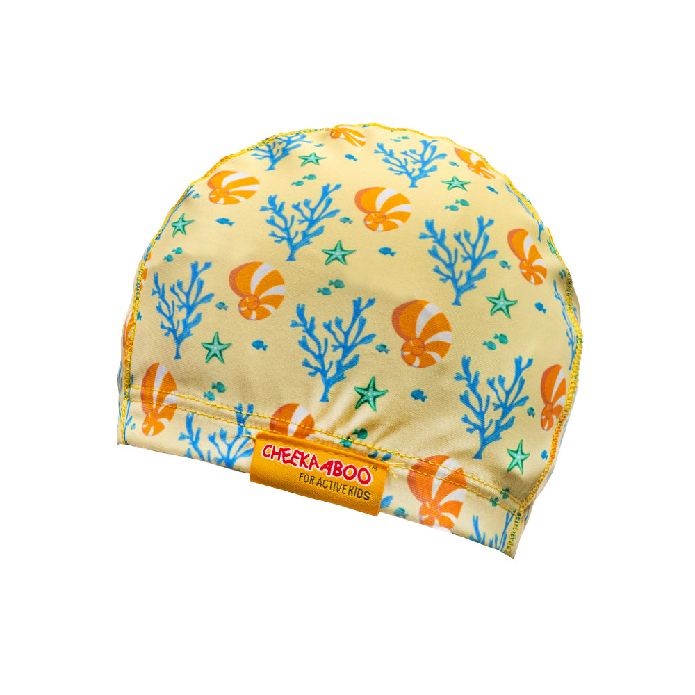 Protective Toddler Swim Cap Coral - Yellow Swim Cap