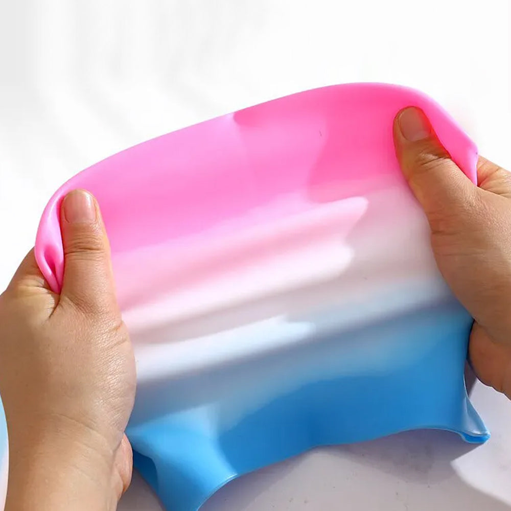 Elastic Rainbow Swimming Cap