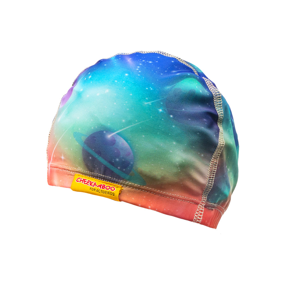 Protective Toddler Swim Cap Galaxy - Spandex Swimming Cap
