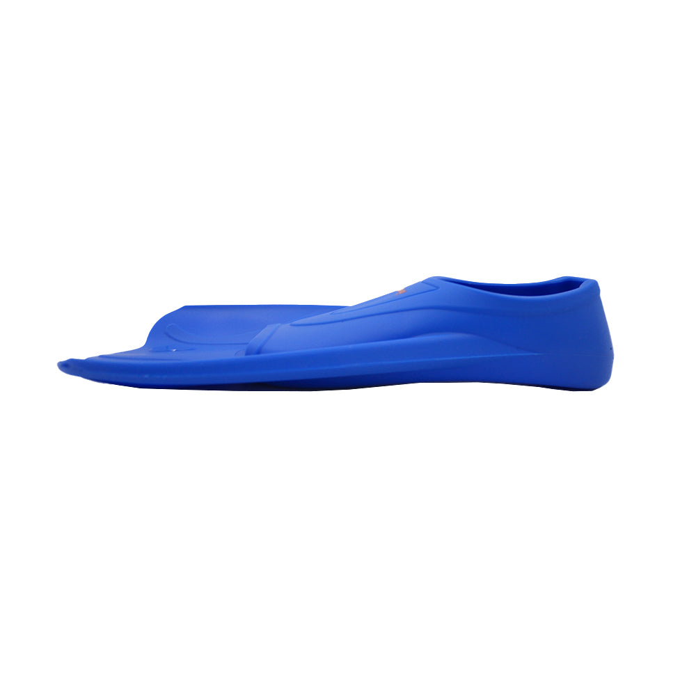 Silicone Swim Fins in Blue - Side View