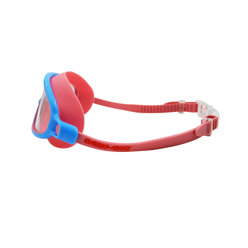 Wide Frame Swimming Goggles With Buckle_Side View