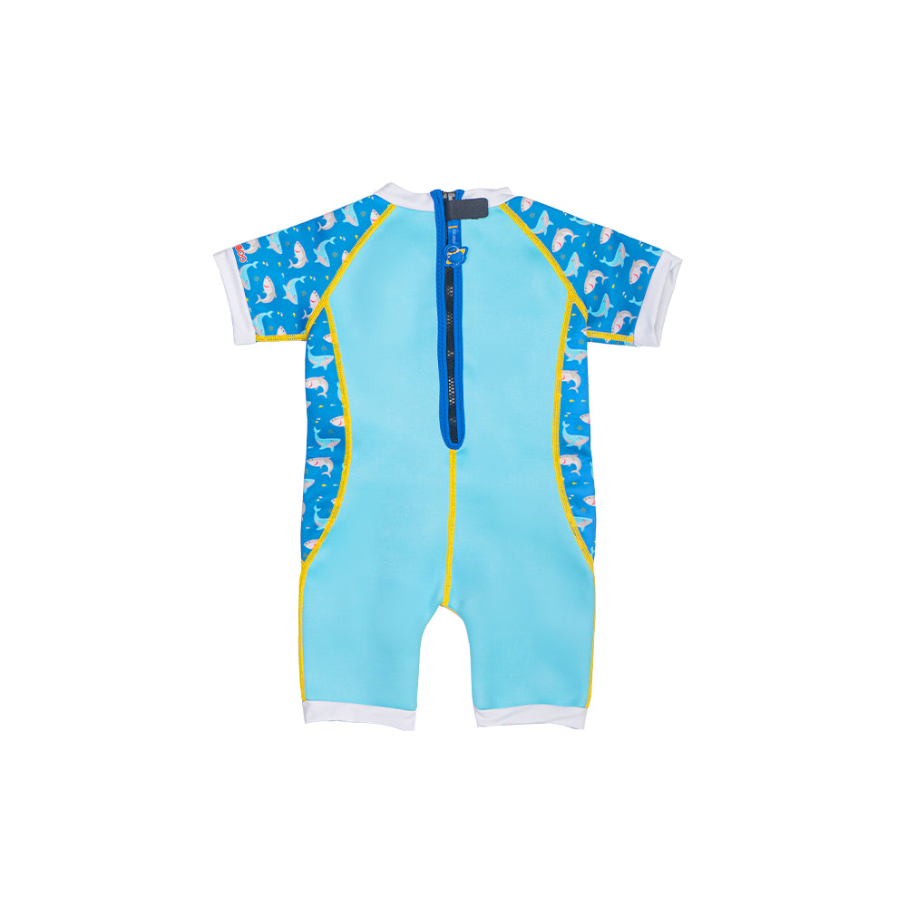 Warmiebabes Baby & Toddler Thermal Swimsuit UPF50+ Blue Shark_Good Quality Swimsuits