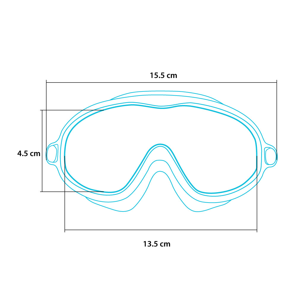 Cheekaaboo's Wide Frame Swimming Goggles With Buckle_Dimensions