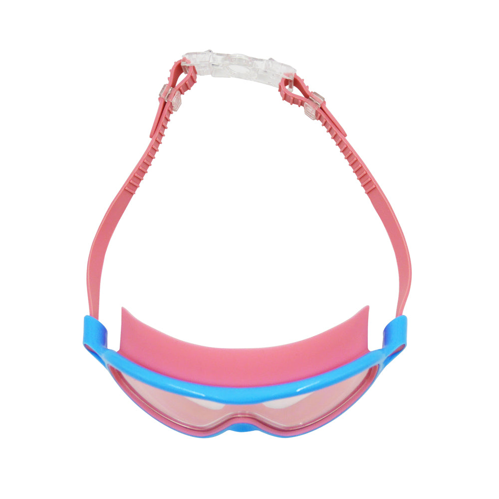 Wide Frame Swimming Goggles With Buckle_Top View