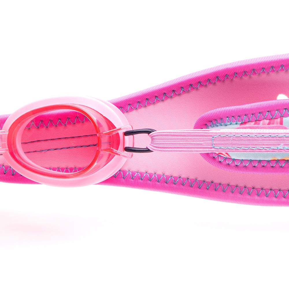 Toddler's Swim Goggles with Stretchable Neoprene Head Strap