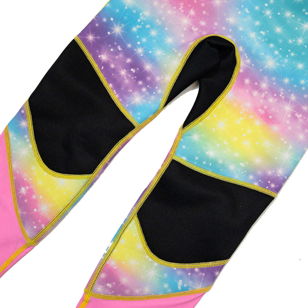 Long Sleeve Sunsafe Toddler Thermal Swimsuit UPF50+ Magical Unicorn_Close Up