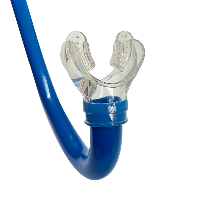 Kids Swimming Training Front-Mounted Snorkel Tube - Blue