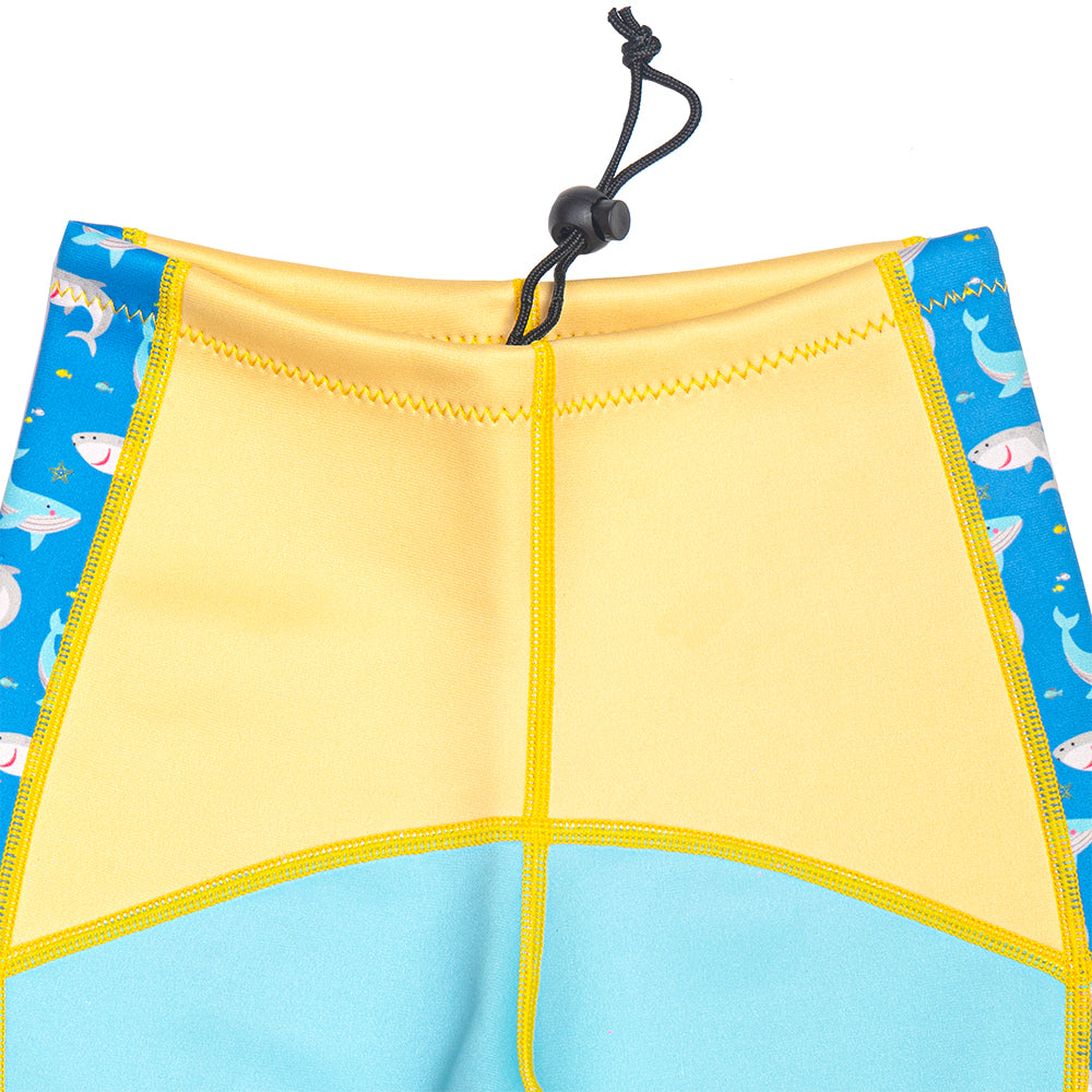 Twinwets Toddler Thermal Swimsuit UPF50+ Blue Shark_Adjsutable Shorts