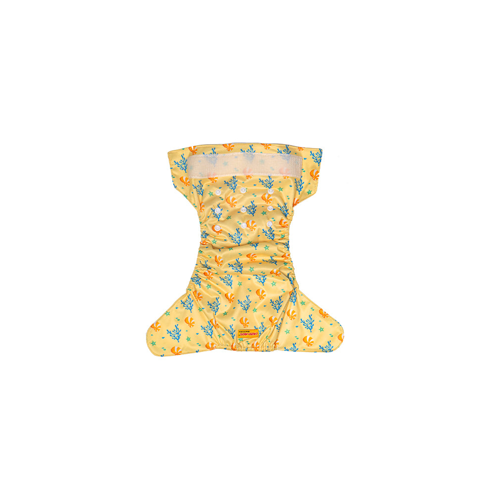 Baby Reusable Swim Diaper - Coral - Free Size