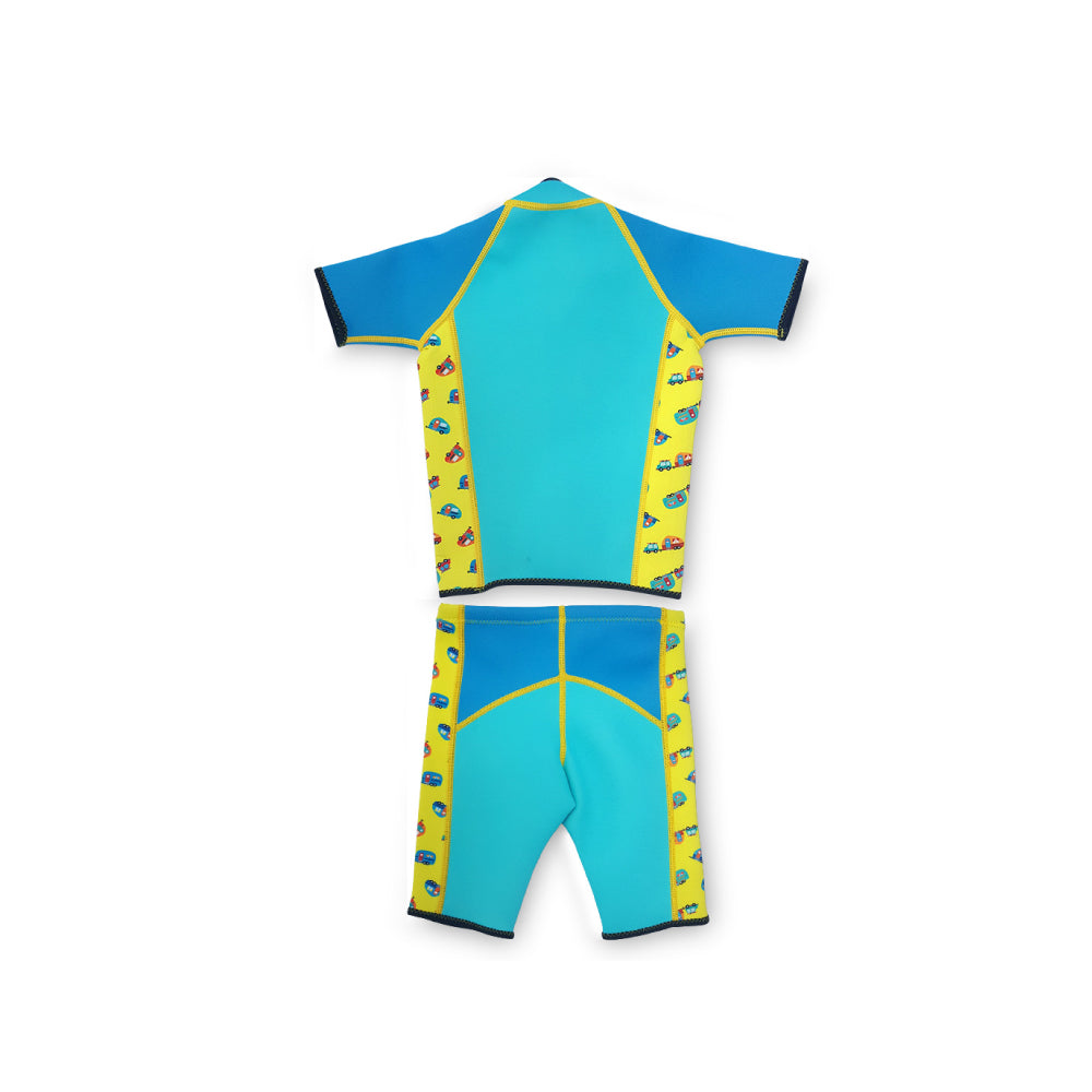 Twinwets Toddler Thermal Swimsuit UPF50+ Light Blue Camper Van