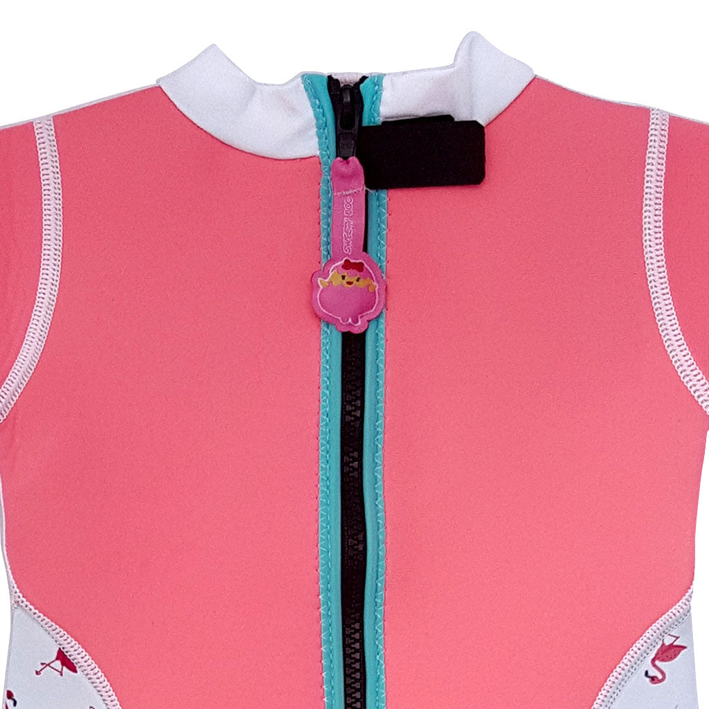 Warmiebabes Baby & Toddler Thermal Swimsuit UPF50+ Pink Flamingo_Pink Swimsuits