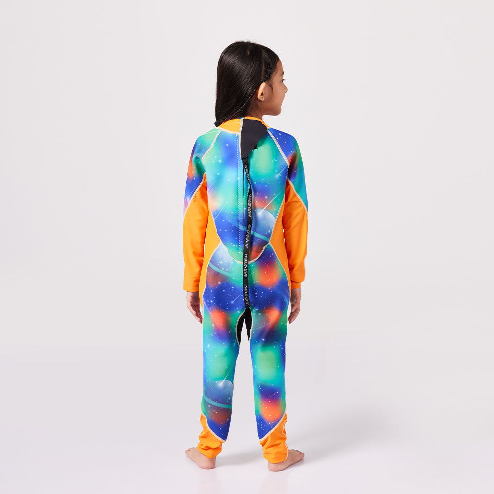 Long Sleeve Sunsafe Toddler Thermal Swimwear UPF50+ Galaxy_ Back View