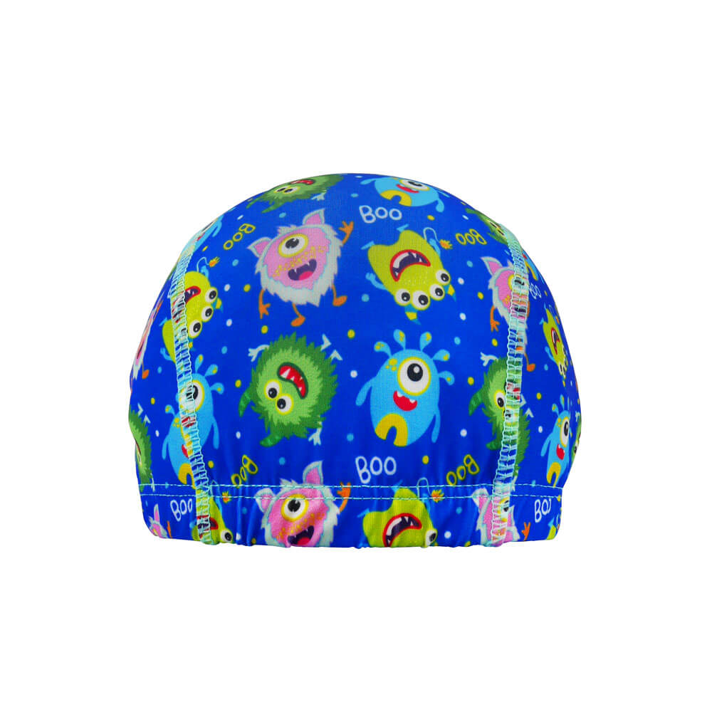 Protective Toddler Swim Cap Blue Monster