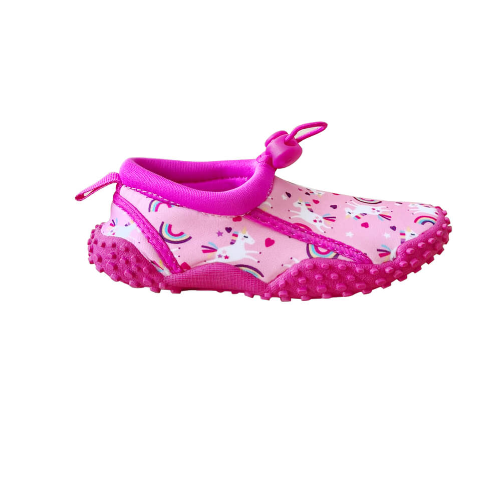 Toddler's Aqua Shoes Pink Unicorn