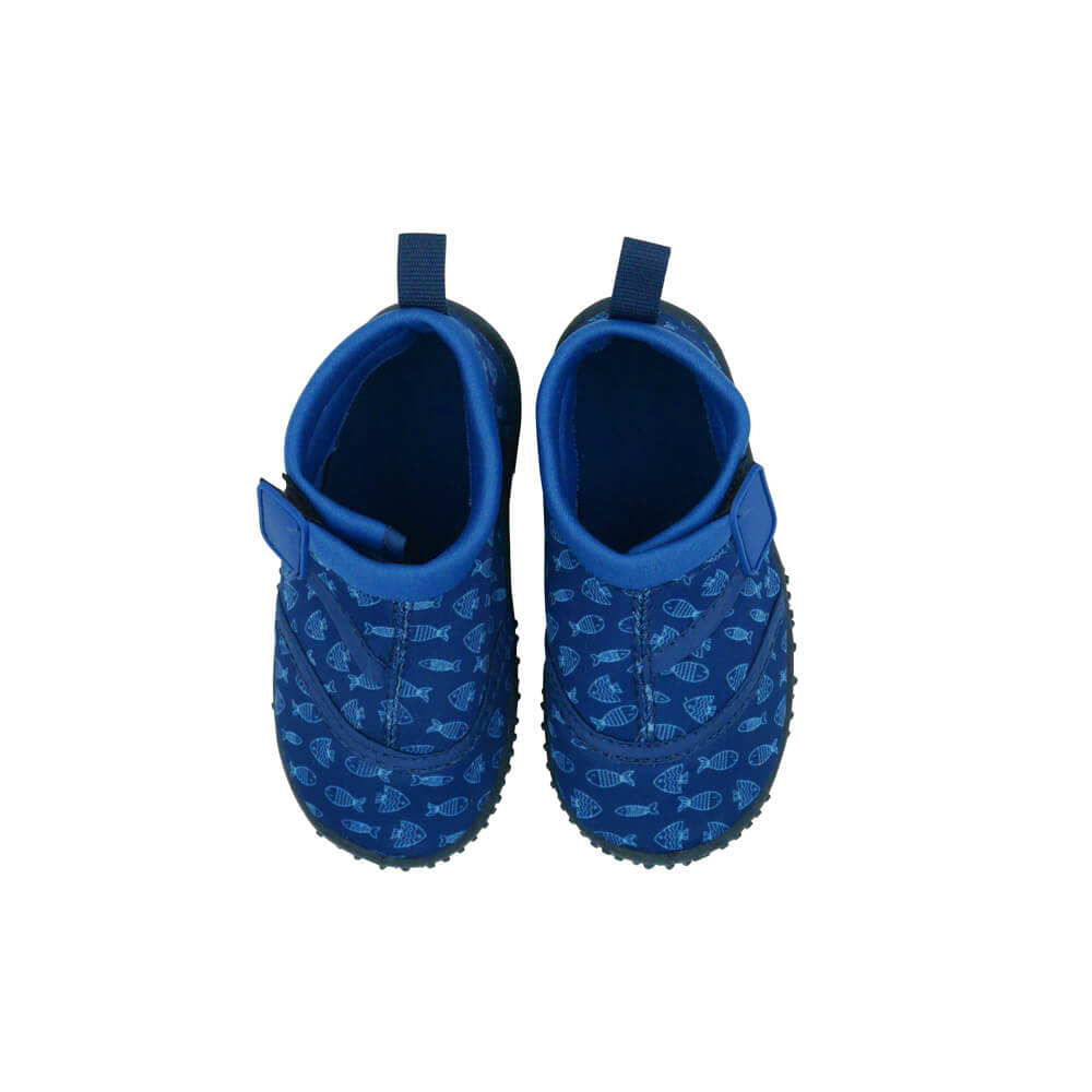Toddler's Aqua Shoes Blue Fish