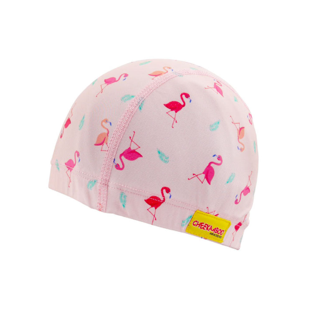Protective Toddler Swim Cap Pink Flamingo