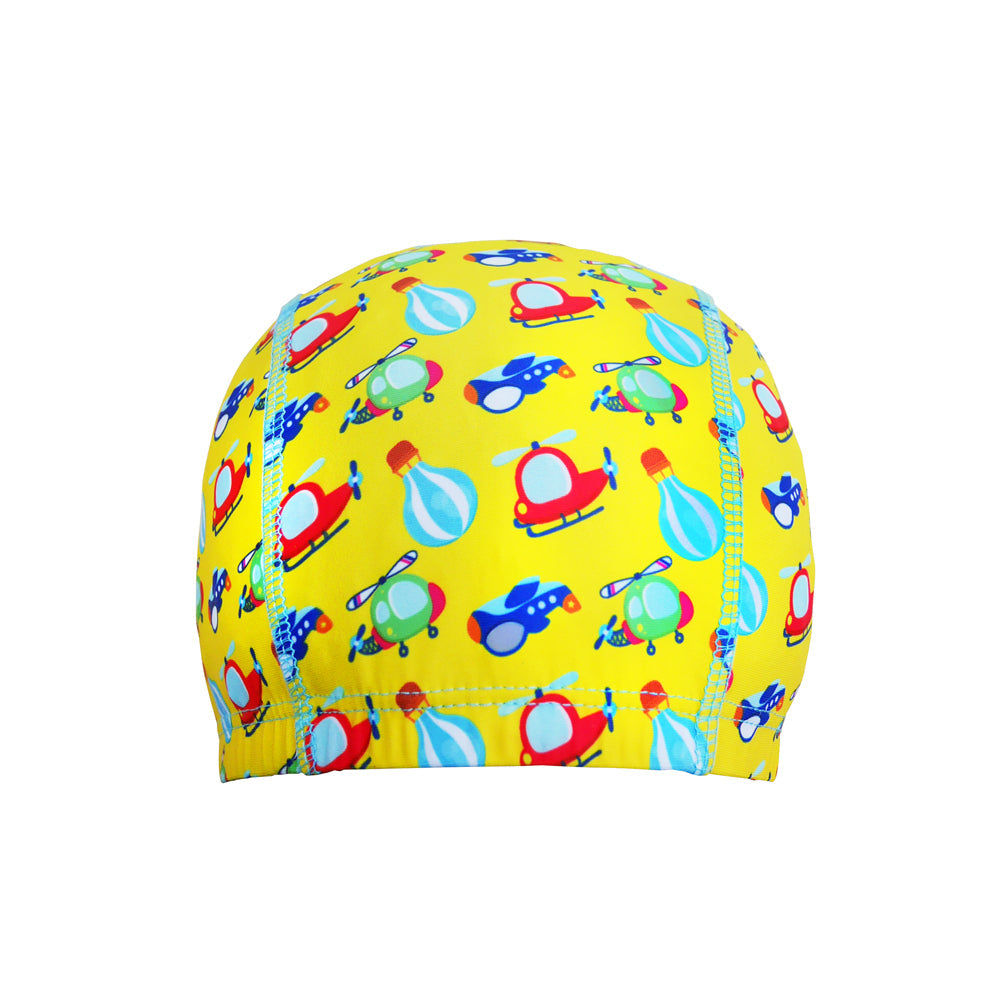 Protective Toddler Swim Cap Sky Transportation