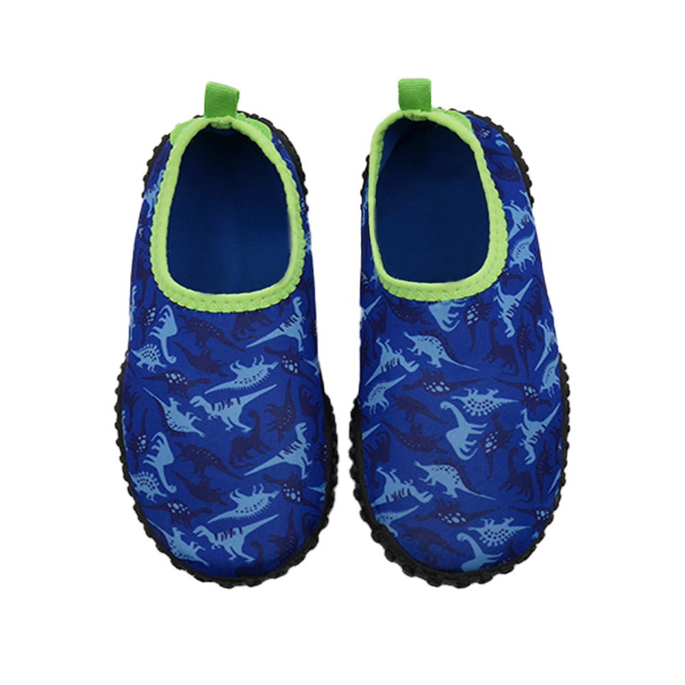 Toddler's Aqua Shoes - Blue Dino