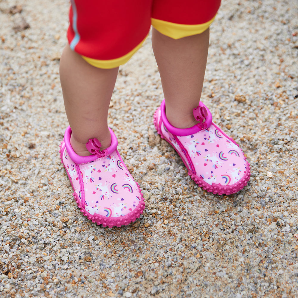 Toddler's Aqua Shoes Pink Unicorn