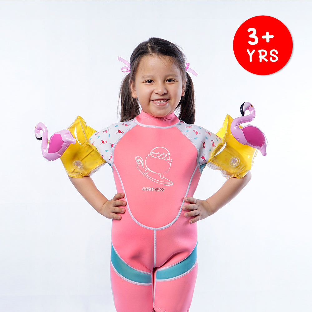Children Inflatable Arm Floaties and Rings - Flamingo ( 3 Years Old & Above )