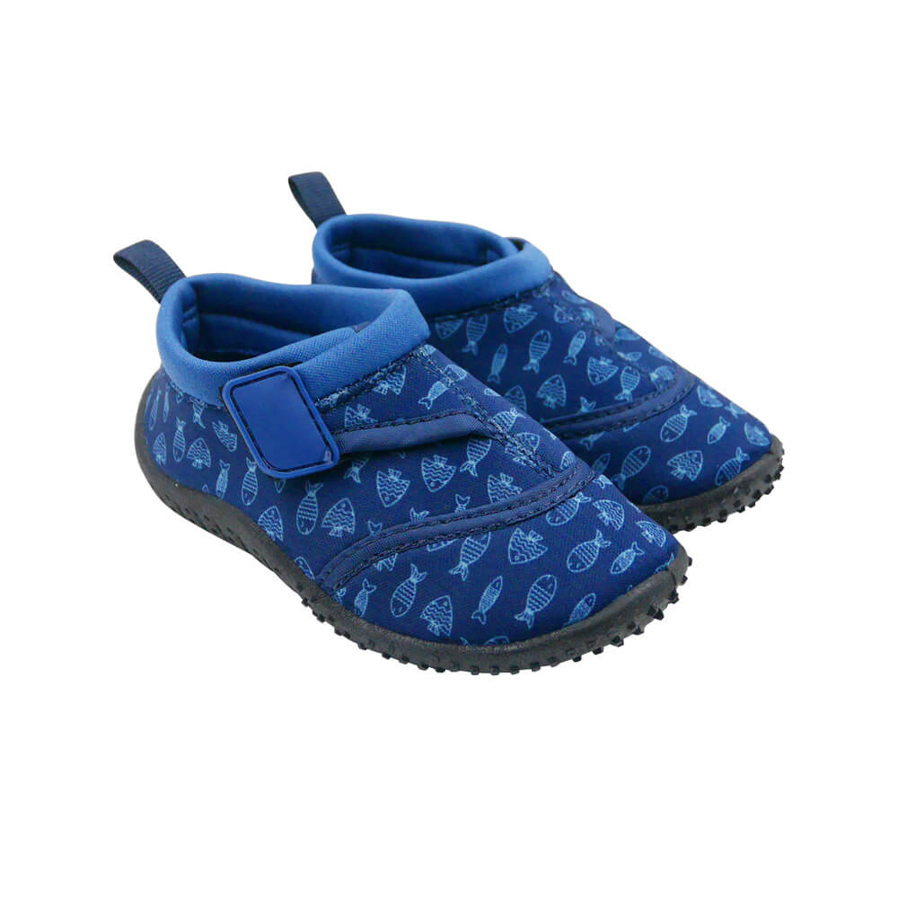 Toddler's Aqua Shoes Blue Fish