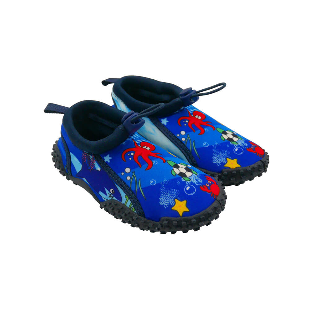 Toddler's Lightweight Aqua Shoes Blue Seaworld