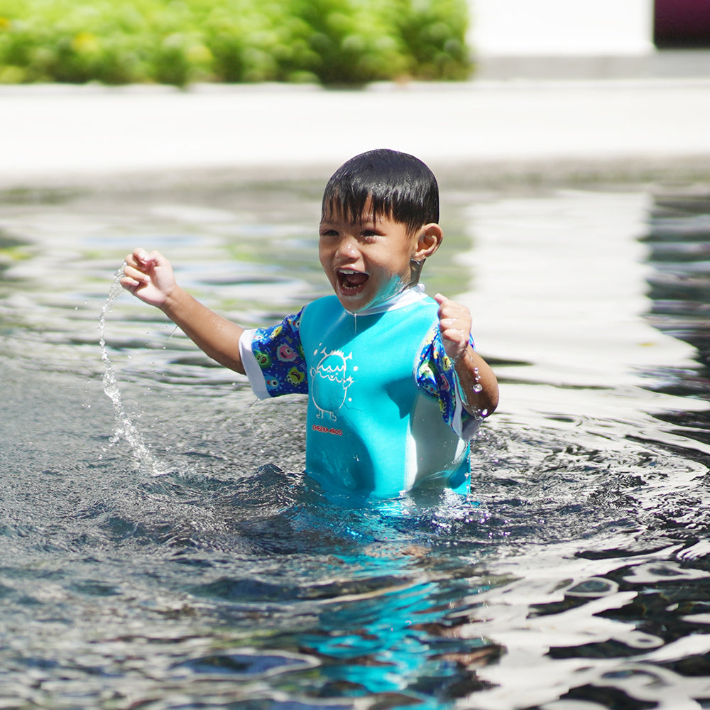 Chittybabes Baby Thermal Swimsuit UPF50+ Blue Monster