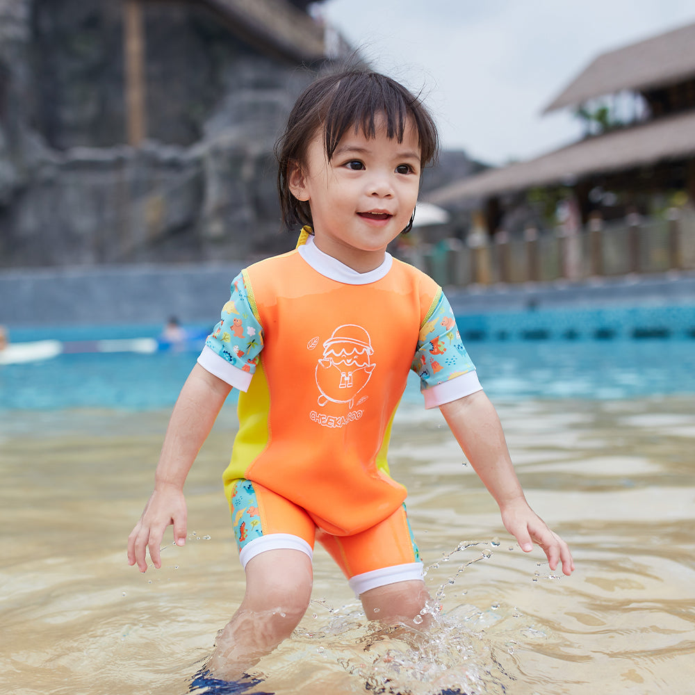 Chittybabes Baby Thermal Swimsuit UPF50+ Orange Dino