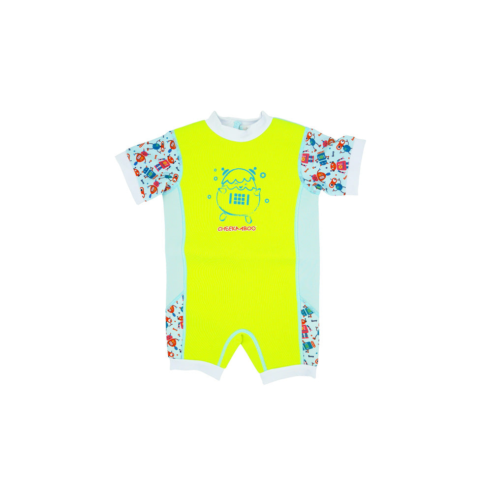Chittybabes Baby Thermal Swimsuit UPF50+ Green Robot_Green One Piece