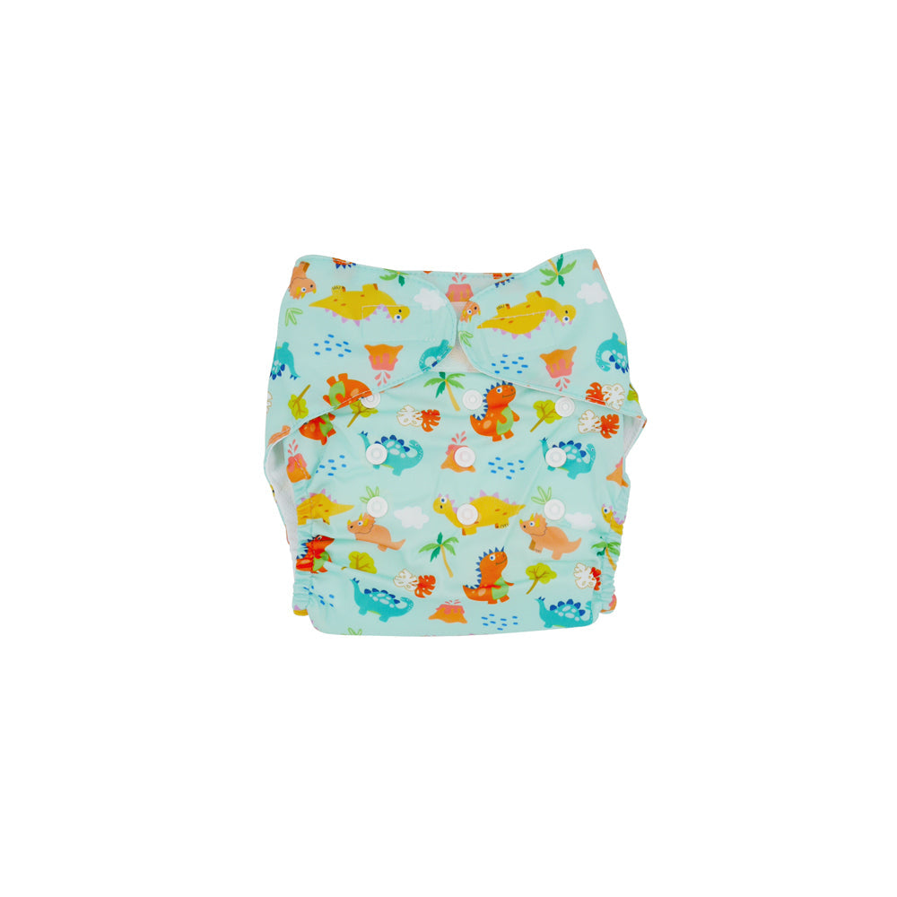 Waterproof Cloth Diaper in Dino Design