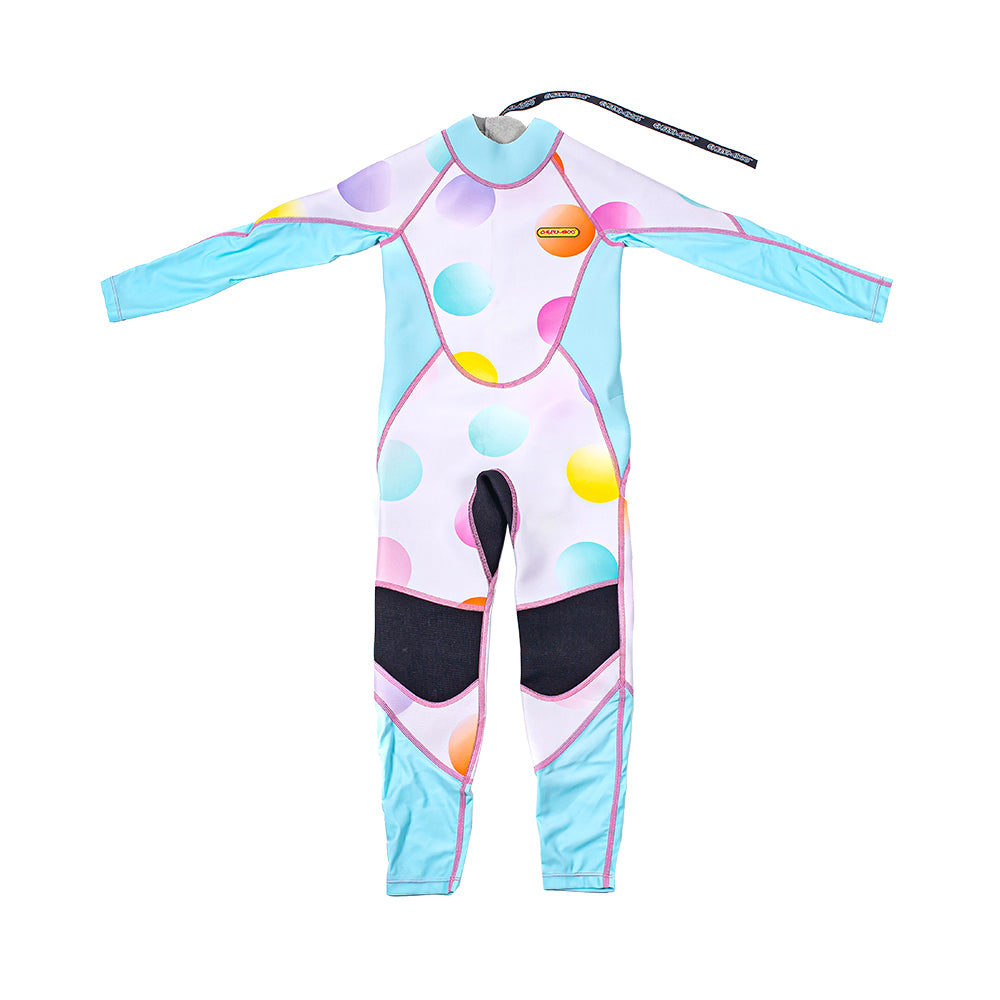 Long Sleeve Sunsafe Toddler Thermal Swimsuit UPF50+ Polkadot