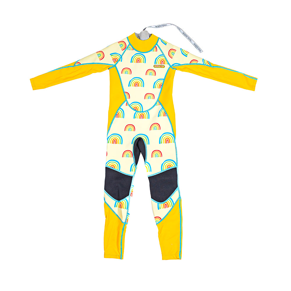 Long Sleeve Sunsafe Toddler Thermal Swimsuit UPF50+ Rainbow_Full Coverage One Piece Swimsuit