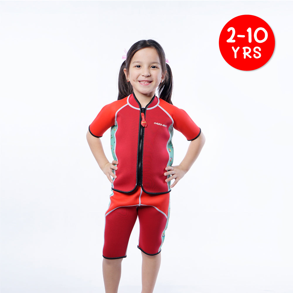 Twinwets Toddler Thermal Swimsuit UPF50+ Red Toucan