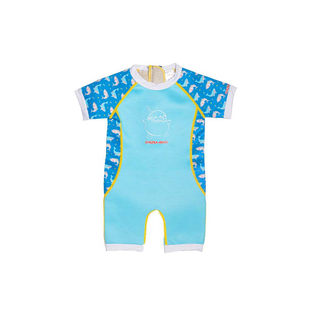 Warmiebabes Baby & Toddler Thermal Swimsuit UPF50+ Blue Shark_Good Quality Swimsuits