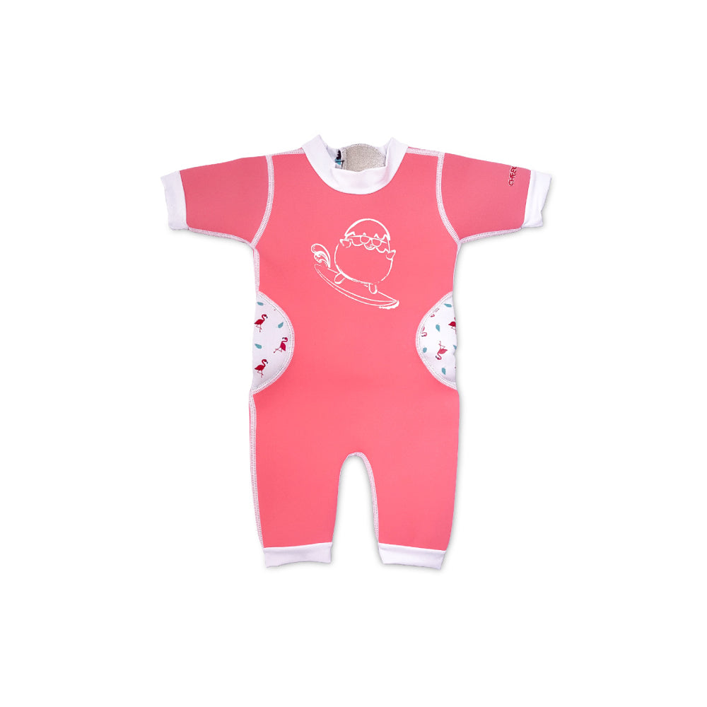 Warmiebabes Baby & Toddler Thermal Swimsuit UPF50+ Pink Flamingo