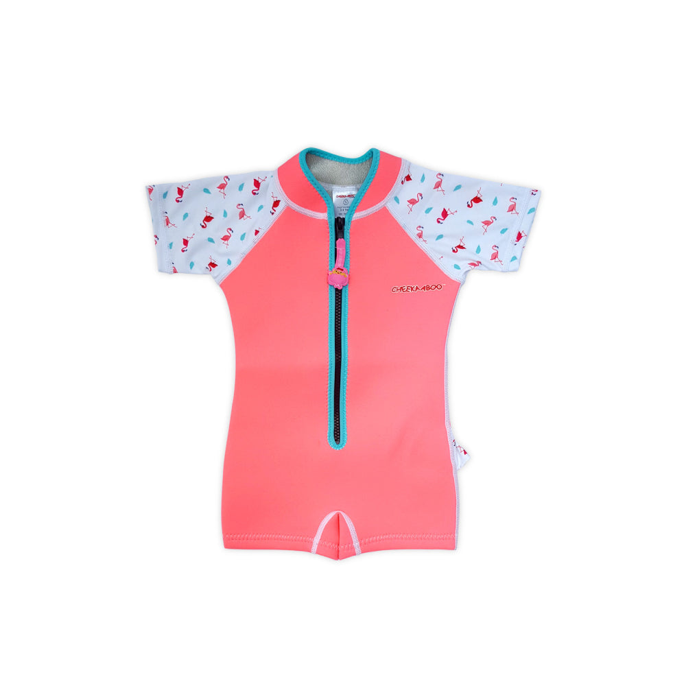 Wobbie Toddler Thermal Swimsuit UPF50+ Pink Flamingo_Active Swimwear