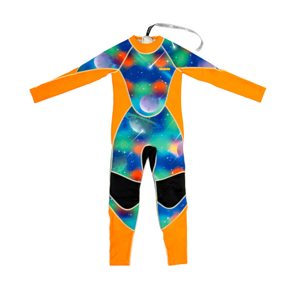 Long Sleeve Sunsafe Toddler Thermal Swimsuit UPF50+ Galaxy_Full Coverage One Piece Swimsuit