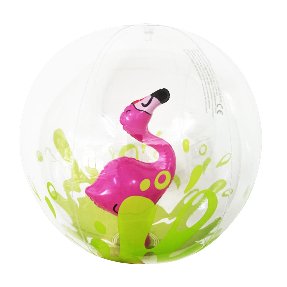 3D Inflatable Beach Ball - Flamingo