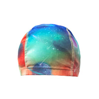 Protective Toddler Swim Cap Galaxy - Spandex Swimming Cap