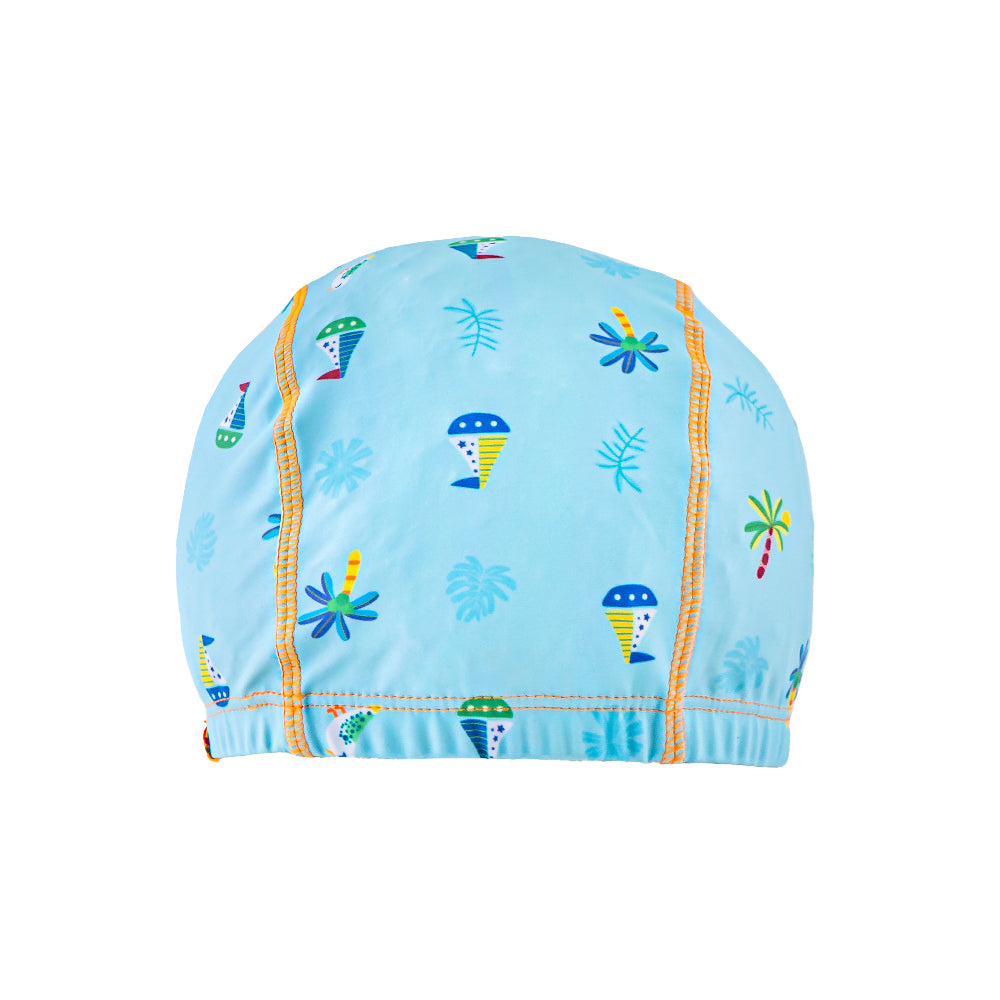 [Pre-order][Online Exclusive]Protective Toddler Swim Cap Blue Palm Tree (ETA: 06th Oct 2025)