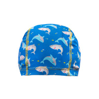 Protective Toddler Spandex Swim Cap Shark