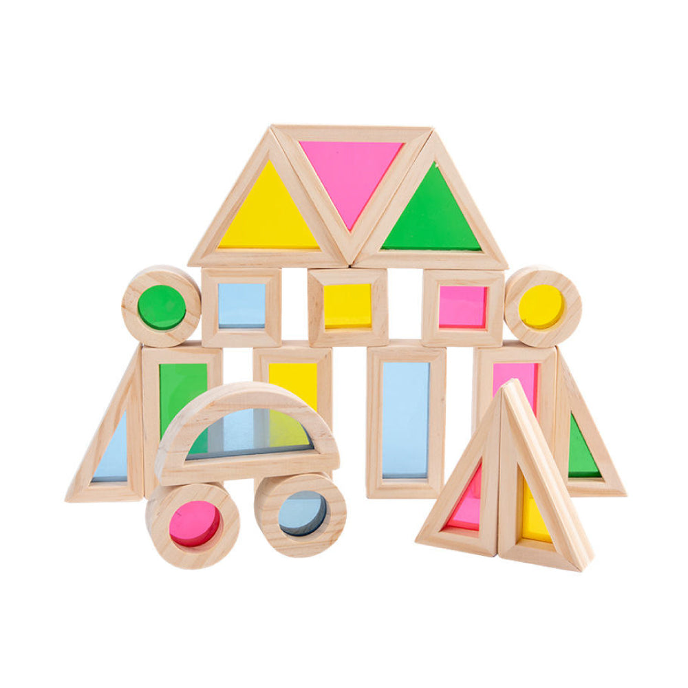 Rainbow Acrylic Transparent Building Block