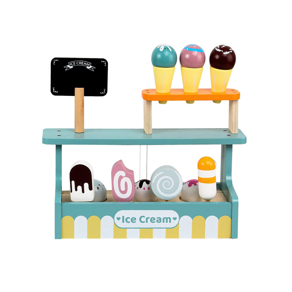 Wooden Ice Cream Store Playset