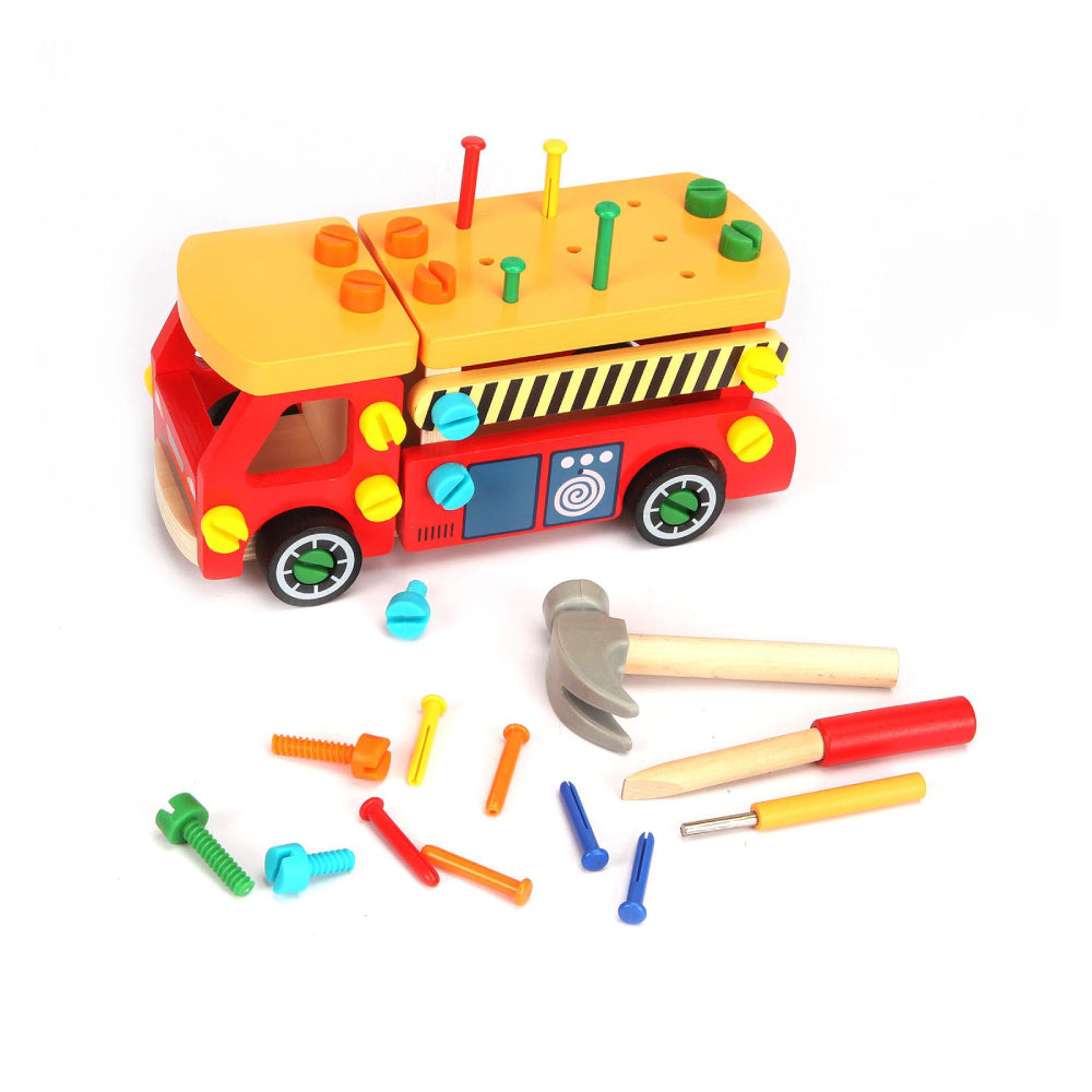 Build & Play Wooden Truck Toy