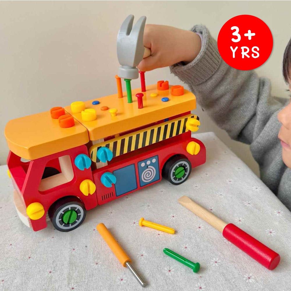 Build & Play Wooden Truck Toy